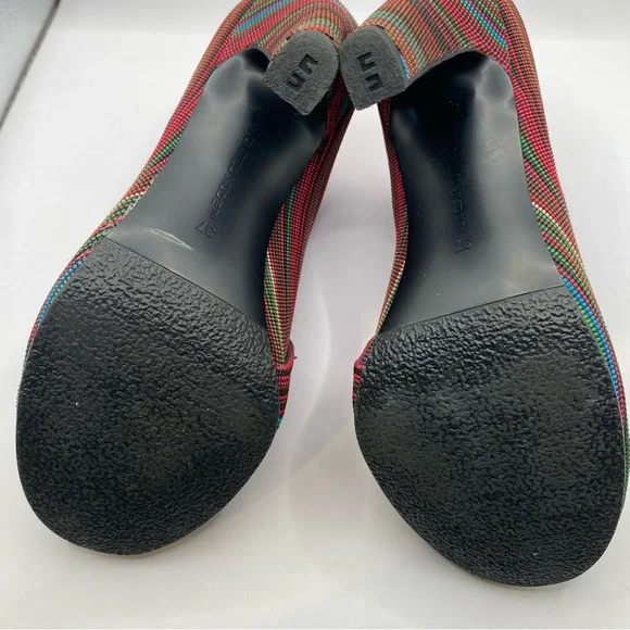 United Nude Fold Hi Colorful Striped Heeled Booties - Picture 7 of 8